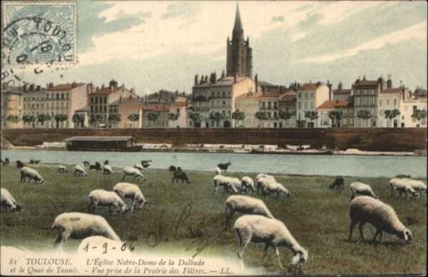 Toulouse Haute-Garonne Eglise Notre-Dame Dalbade Quai Tounis