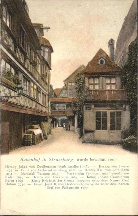 Strasbourg Alsace Strassburg Rabenhof