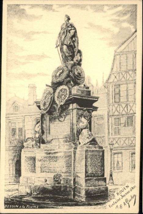 Rouen Fontaine Jeanne d_Arc