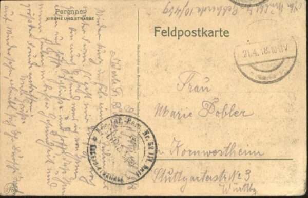 Peronne 80 Somme Peronne Kirche – Bild 2