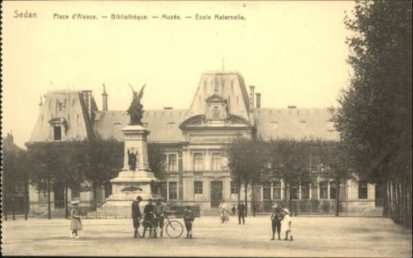 Sedan Ardennes Sedan Place d_Alsace Bibliotheque Musee