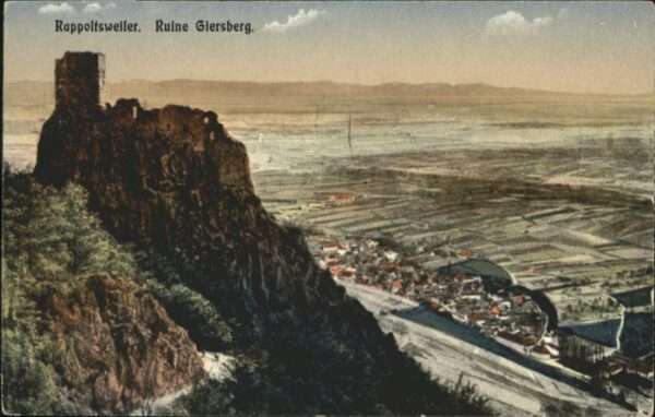 Rappoltsweiler Haut Rhin Elsass Rappoltsweiler Ruine Giersberg