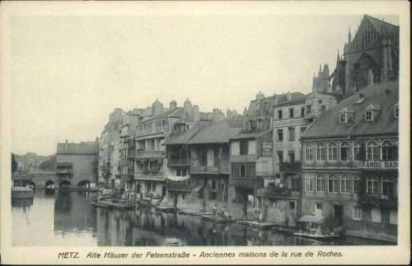Metz  57 Moselle Metz Felsenstrasse Maison Rue Roches