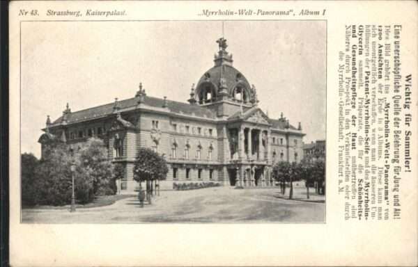 Strasbourg Alsace Strassburg Kaiserpalast
