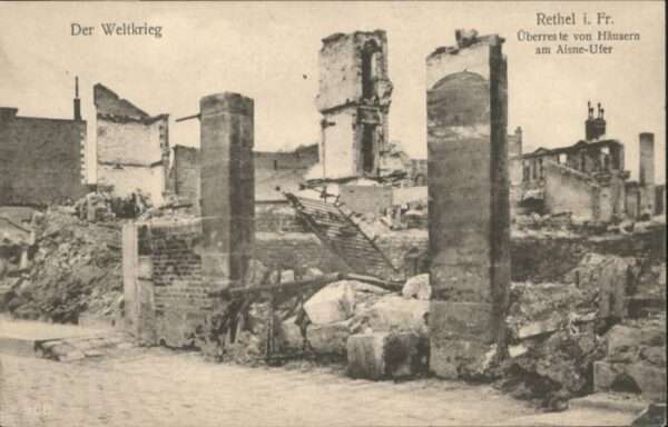 Rethel Ardennes Rethel Aisne Zerstörung