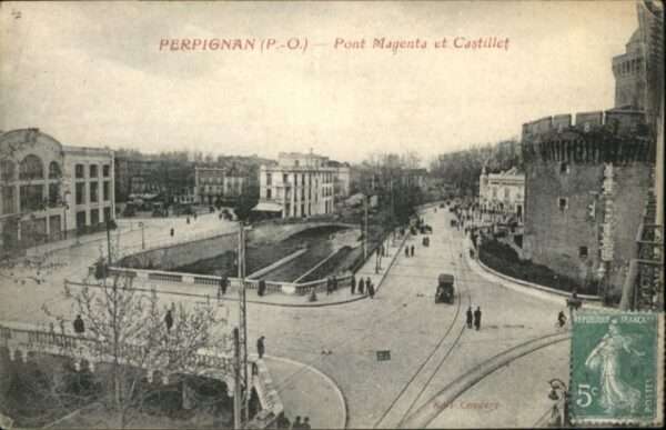 Perpignan Pont Magenta Castillet