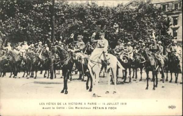 Paris Fete Victoire Avant Defile Marechaux Pe