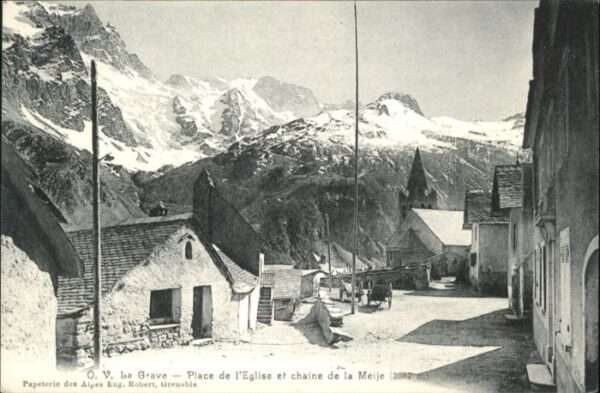 La Grave Place Eglise Chaine Meije