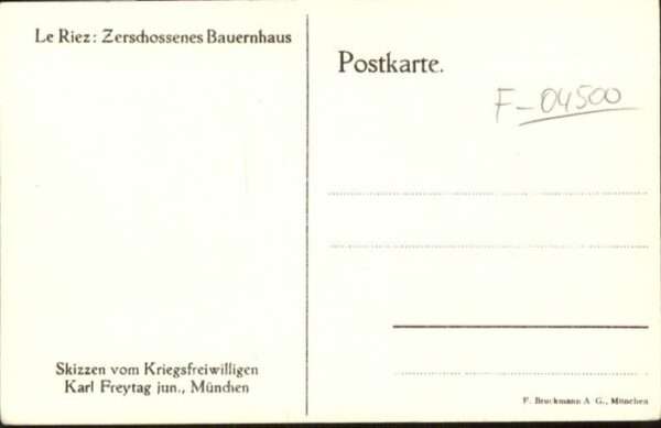 Riez Le_Riez Zerschossenes Bauernhaus – Bild 2