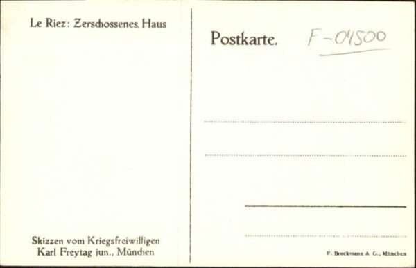 Riez Le_Riez Zerschossenes Haus – Bild 2