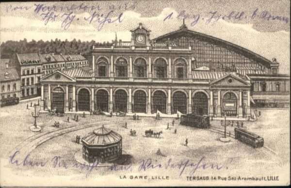 Lille Nord Lille Gare Bahnhof Strassenbahn