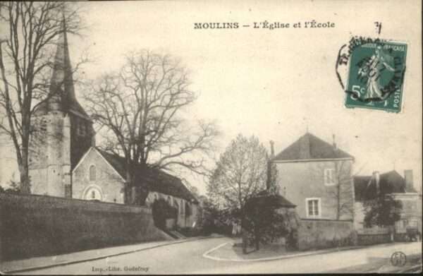 Moulins Eglise Kirche Ecole Schule