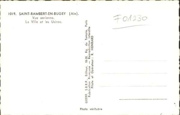 Saint-Rambert-en-Bugey Ain Fliegeraufnahme Usines – Bild 2