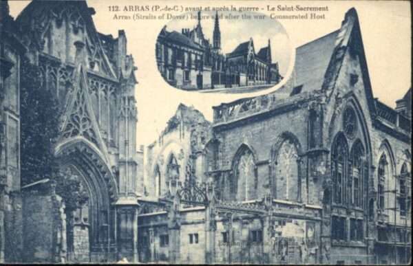 Arras Pas-de-Calais Arras Saint-Sacrement Zerstörung