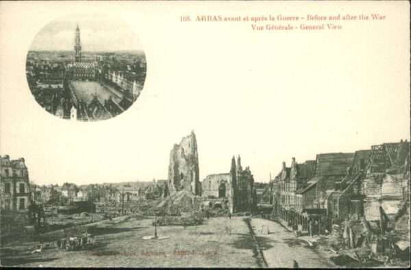 Arras Pas-de-Calais Arras Guerre Zerstörung