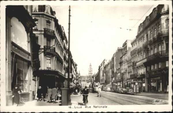 Lille Nord Lille Rue Nationale Strassenbahn