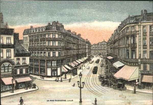 Lille Nord Lille Rue Faidherbe Strassenbahn