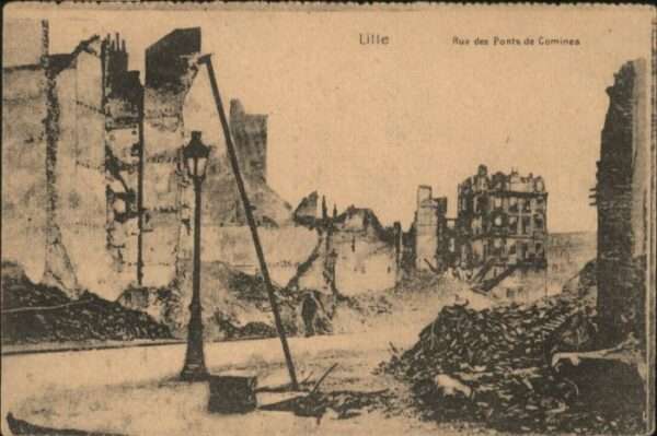 Lille Nord Lille Rue Ponts Comines Zerstörung