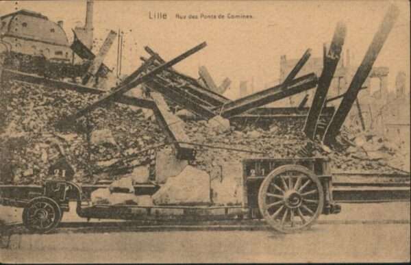 Lille Nord Lille Rue Ponts Comines Zerstörung