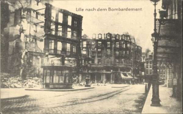 Lille Nord Lille Bombardement Zerstörung