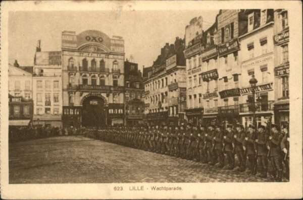 Lille Nord Lille Wachtparade Soldaten