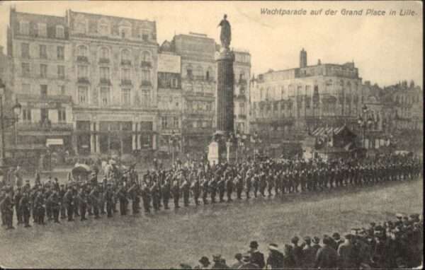 Lille Nord Lille Wachtparade Soldaten Grand Place