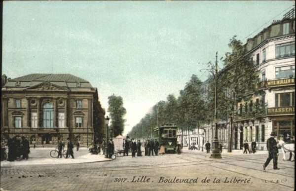 Lille Nord Lille Boulevard Liberte Strassenbahn