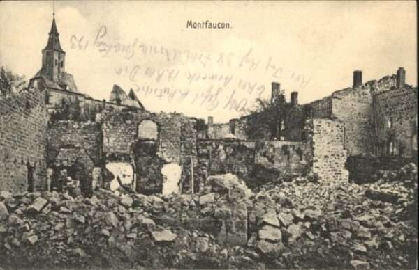 Montfaucon 55-d Argonne Montfaucon Zerstörung