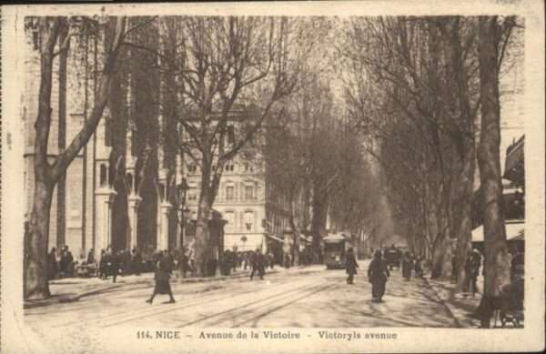 Nice Alpes Maritimes Nice Avenue Victoire Strassenbahn