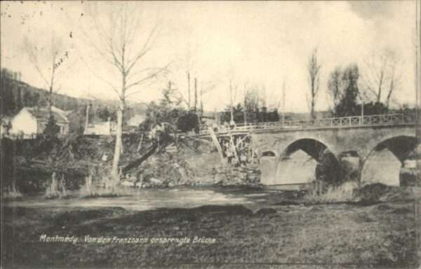 Montmedy Brücke Zerstörung x
