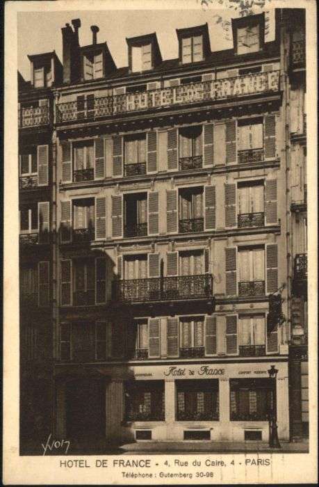 Paris Hotel de France Rue Caire