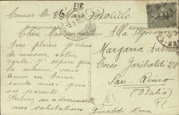 Cannes Alpes-Maritimes Cannes Rue Belges Kutsche Pferd – Bild 2