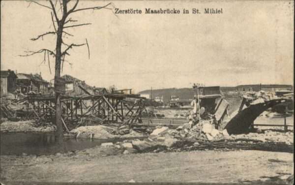 Saint-Mihiel Maasbrücke Zerstörung x