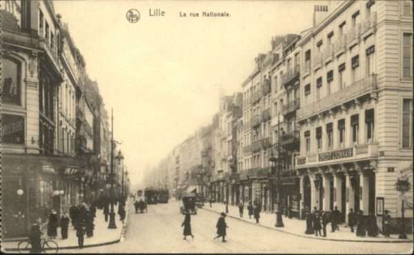 Lille Nord Lille Rue Nationale Strassenbahn