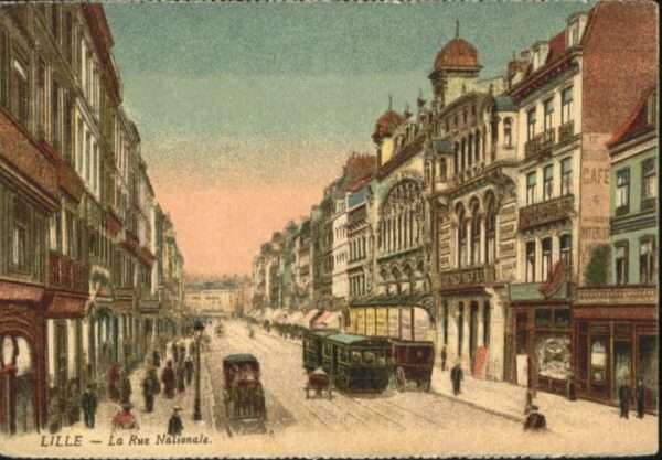 Lille Nord Lille Rue Nationale Strassenbahn