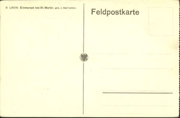 Saint-Martin Laon Einmarsch Soldaten Künstler Karl Lotze – Bild 2