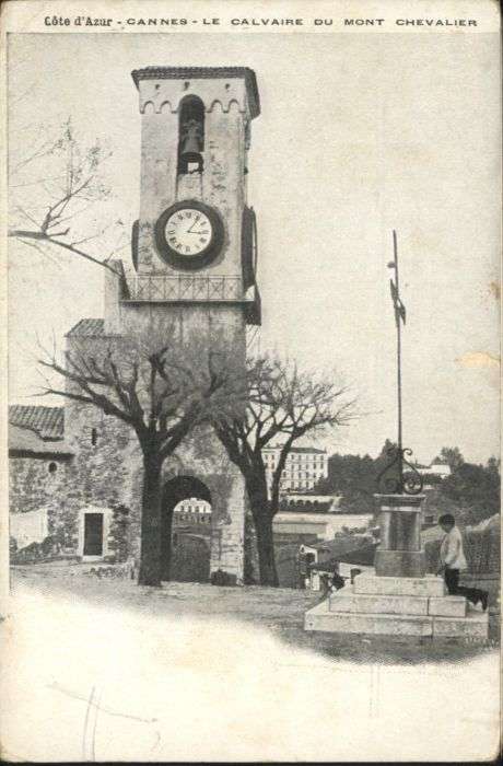 Cannes Alpes-Maritimes Cannes Calvaire Mont Chevalier Uhr