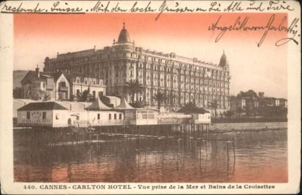 Cannes Alpes-Maritimes Cannes Carlton Hotel Mer Bains Croisett