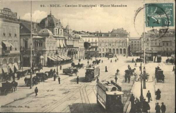Nice Alpes Maritimes Nice Place Massena Strassenbahn