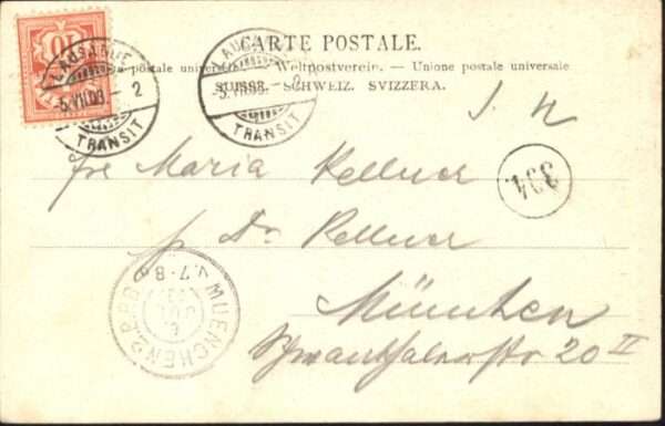 Lausanne VD Lausanne [Stempelabschlag] Banquet Roll – Bild 2