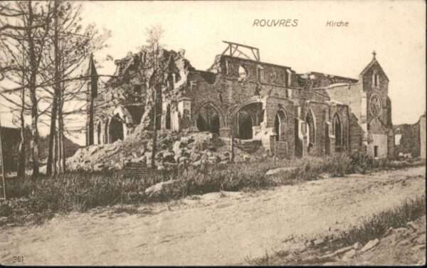 Rouvres Kirche Zerstörung