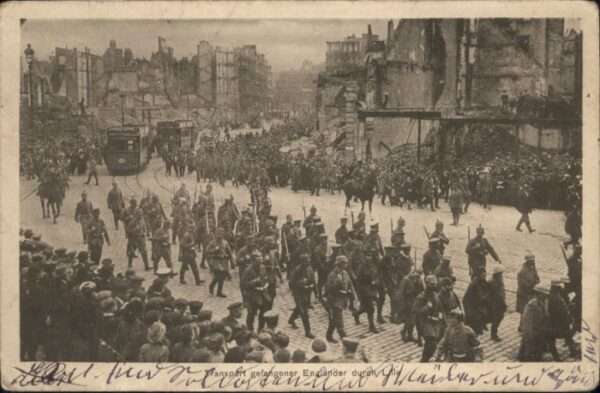 Lille Nord Lille Soldaten Gefangene Strassenbahn