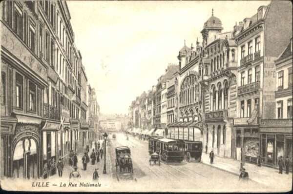 Lille Nord Lille Rue Nationale Strassenbahn