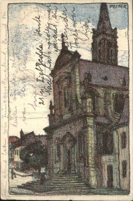 Cambrai Portal Cathdrale Künstler Peffer