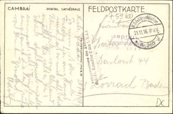 Cambrai Portal Cathdrale Künstler Peffer – Bild 2