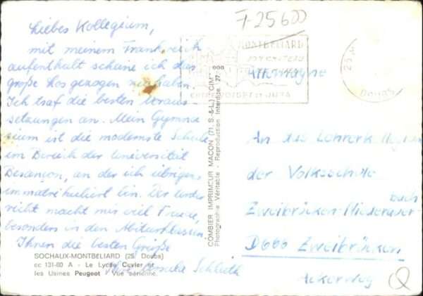 Sochaux Montbeliard Lycee Cuvier Usines Peugeot – Bild 2