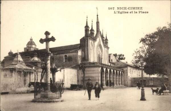 Nice Alpes Maritimes Nice Cimiez Eglise Place