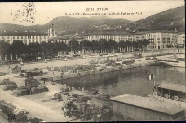 Nice Alpes Maritimes Nice Quai Eglise Port