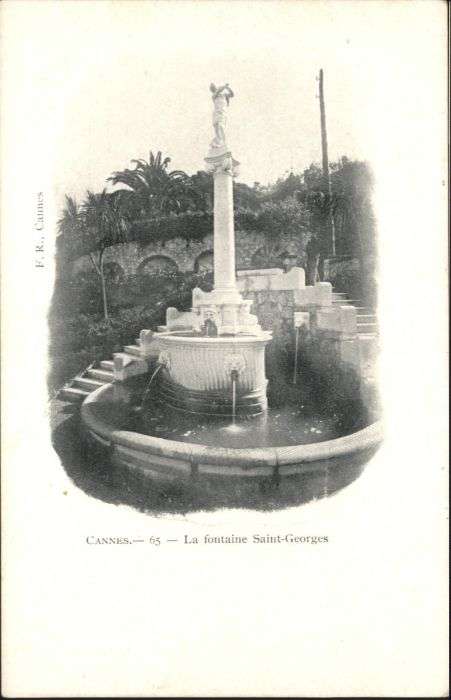 Cannes Alpes-Maritimes Cannes Fontaine Saint-Georges