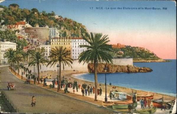 Nice Alpes Maritimes Nice Quai Etats-Unis Mont-Boron